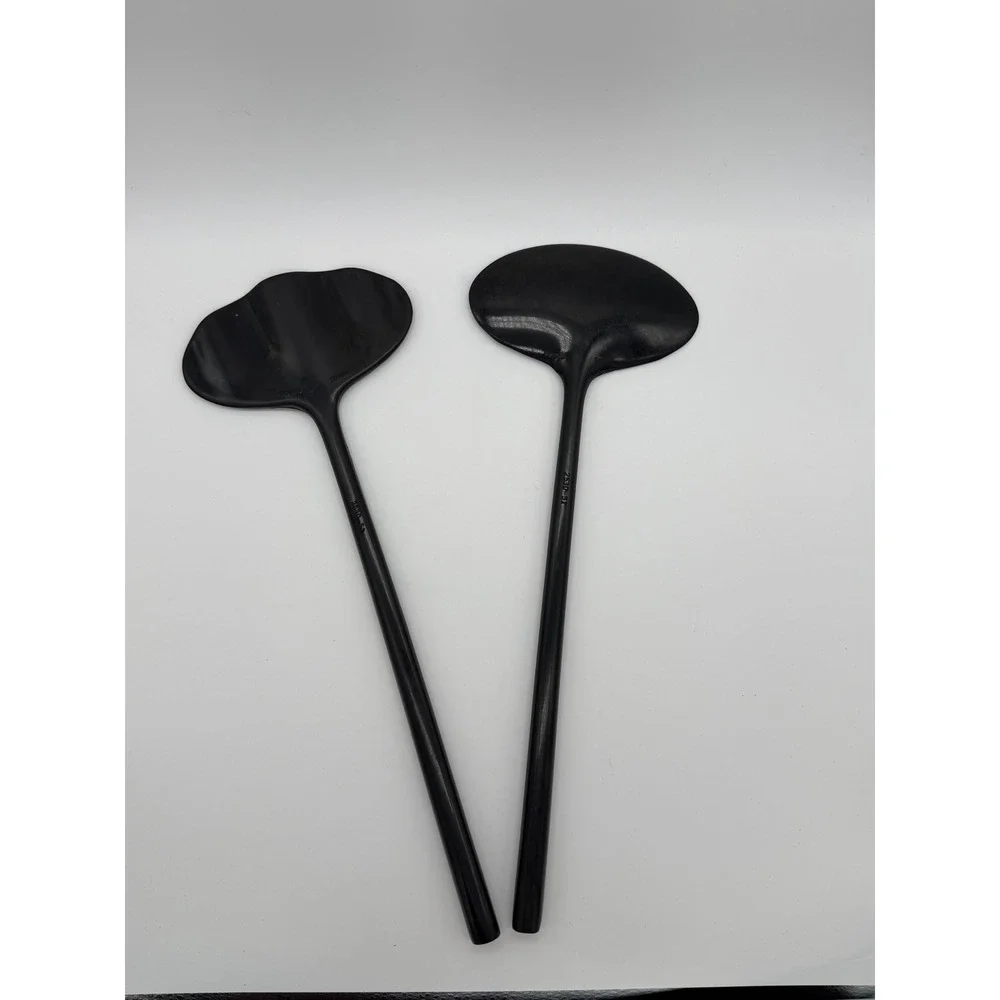 Copco Salad Serving Set Black Good Vintage Melamine 2530-51